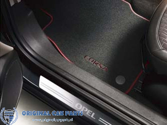 Manifesteren draagbaar Verknald Opel Corsa E vloermatten zwart / rood - Original Car Parts