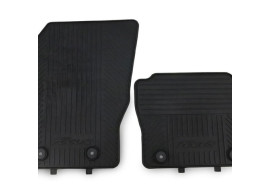 1914008 Ford Focus rubber floor mats front, black WITH LOGO, 2011 - 2020