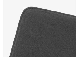 1934059 Ford C-MAX velour floor mats rear, black, WITH black NUBUK SURROUND, FOR 3RD SEAT ROW