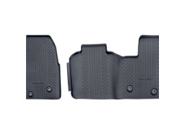 2113371 Ford Transit / Transit Custom rubber floor mats front, black WITH LOGO, AUTOMATIC TRANSMISSION ONLY