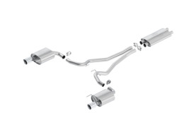 2216649 Ford Mustang SPORTS EXHAUST SYSTEM STAINLESS STEEL, WITH CHROMED TWIN TAIL PIPES