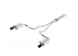 2216684 Ford Mustang SPORTS EXHAUST SYSTEM STAINLESS STEEL, WITH black TWIN TAIL PIPES