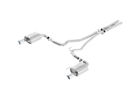 2216686 Ford Mustang SPORTS EXHAUST SYSTEM STAINLESS STEEL, WITH CHROMED TWIN TAIL PIPES