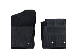 2263239 Ford Transit CONNECT rubber floor mats TRAY STYLE WITH RAISED EDGES, front, black, 2018 ONWARD