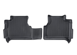 2263243 Ford Transit CONNECT / Tourneo rubber floor mats rear, TRAY STYLE WITH RAISED EDGES, black