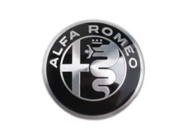 50541227 Alfa Romeo naafkapje zwart / zilver
