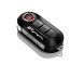 50927027 Fiat 500 sleutelbehuizingset zwart en lichtgrijs met 500-logo