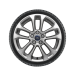 Ford Kuga (12/2019 - ..) lichtmetalen velg met winterband 17", 5 x 2-spaaksdesign, zilver