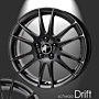 Musketier Citroën DS3 / DS4 / DS5 lichtmetalen velg Drift 7,5x18 zwart thumbnail