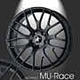 Musketier Peugeot 207 lichtmetalen velg MU-Race 7x17 zwart thumbnail