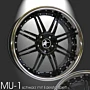 Musketier Citroën C4 Aircross lichtmetalen velg MU-1 8,5x19 zwart met rvs thumbnail