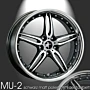 Musketier Citroën DS4 / DS5 lichtmetalen velg MU-2 9Jx20 mat zwart gepolijst met rvs thumbnail