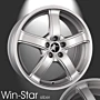 Musketier Citroën C1 / Peugeot 108 / Toyota Aygo 2014 - .. lichtmetalen velg Win-Star 6,5x16 zilver thumbnail