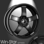 Musketier Citroën C1 / Peugeot 108 / Toyota Aygo 2014 - .. lichtmetalen velg Win-Star 6,5x16 zwart thumbnail
