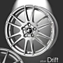 Musketier Citroën C3 Pluriel lichtmetalen velg Drift 6,5x17 zilver thumbnail