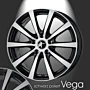 Musketier Citroën C4 Cactus lichtmetalen velg Vega 6,5x16 zwart gepolijst thumbnail