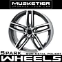 Musketier Citroën C4 Aircross lichtmetalen velg Spark 8x19 gun metal gepolijst thumbnail