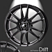 Musketier Citroën DS3 / DS4 / DS5 lichtmetalen velg Drift 7,5x18 zwart