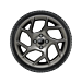 Ford Fiesta (07/2017 - 2023) lichtmetalen velg met winterband 17", 5x2-spaken, Y-design, anthraciet