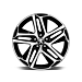 Peugeot lichtmetalen velgen Saphir Noir 18" set (GT-look)