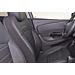 Renault Captur seat covers leather-look Zipper orange stitches Renault Captur seat covers leather-look Zipper orange stitches