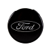 Ford naafkap mat zwart 55mm