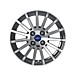 Ford Fiesta (09/2008 - 06/2017) lichtmetalen velg 16" 15-spaaks RS-design, gepolijst zwart