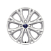 Ford Fiesta (09/2008 - 06/2017) lichtmetalen velg 17" 8-spaaks design, Sparkle silver