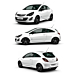 Opel Corsa D 3-drs OPC-line pakket modellen met sporteinddemper vanaf 2011