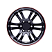 Ford Ranger (2006 - 10/2011) Style-X lichtmetalen velg 18" 6x2-spaaks design, matzwart