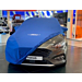 Ford Focus (04/2018 - ..) beschermhoes Premium Blauw, met wit Ford ovaal