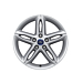 Ford C-MAX (11/2010 - 09/2018) / Focus (01/2011 - 03/2018) lichtmetalen velg 17" 5-spaaks Premium design, zilver