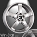 Musketier Citroën C1 / Peugeot 107 / Toyota Aygo 2005 - 2014 lichtmetalen velg Win-Star 6,5x16 zilver