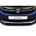 Dacia Sandero 2012 - 2016 bumper grill sierlijst rvs look Dacia Sandero 2012 - 2016 bumper grill sierlijst rvs look