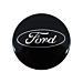 Ford naafkap glanzend zwart 55mm