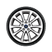 Ford Mondeo (10/2017 - ..) lichtmetalen velg met winterband 17", 10-spaaksdesign, zilver