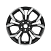Ford Puma (10/2019 - ..) lichtmetalen velg 18" 5 x 2-spaaks design, matzwart gepolijst