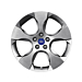 Ford Galaxy / S-MAX (04/2006 - 04/2015) lichtmetalen velg 18" 5-spaaks design, Mystique silver