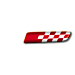 Fiat 500/500c badge sport rood