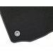 Ford Fiesta (11/2012 - 06/2017) vloermatten, premium velours voor, zwart met cognackleurige dubbele stiknaden