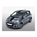 Hyundai i10 (2014 - 2017) stickers, zwart racing stripes
