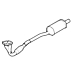 Opel Astra G 2.0 16v front pipe with catalytic converter Opel Astra G 2.0 16v front pipe with catalytic converter