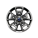 Ford EcoSport (10/2013 - 2023) lichtmetalen velg 17" 5x2-spaaks design, antraciet