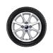 Ford Fiesta (07/2017 - 2023) lichtmetalen velg met winterband 15", 8-spaaksdesign, zilver
