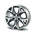 Citroën lichtmetalen velg Persique 17" 5-gaats donkergrijs