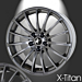 Musketier Citroën C-Crosser / Peugeot 4007 lichtmetalen velg X-titanium 8Jx18 titanium look Musketier Citroën C-Crosser / Peugeot 4007 lichtmetalen velg X-titanium 8Jx18 titanium look