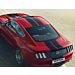 Ford Mustang (03/2018 - 03/2023) herpa print Racestrepen Over-the-top, glanzend zwart
