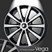 Musketier Citroën C5 2001 - 2008 lichtmetalen velg Vega 6,5x16 zwart gepolijst