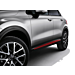 Fiat 500X deursierlijsten rood Fiat 500X deursierlijsten rood