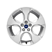 Ford Galaxy / S-MAX (04/2006 - 04/2015) lichtmetalen velg 18" 5-spaaks design, Sparkle silver
